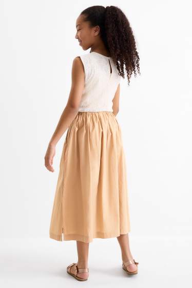 Děti - dívky - Sukně - béžová