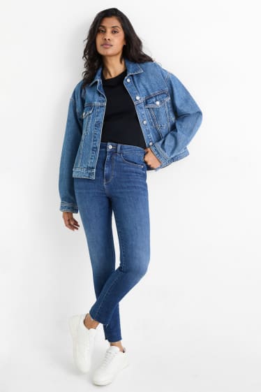 Dames - Skinny jeans - high waist - LYCRA® ADAPTIV-vezels - jeansblauw