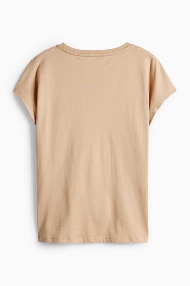 Women - T-shirt - regular fit - floral - white / beige