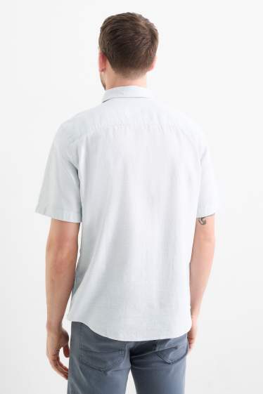 Heren - Overhemd - regular fit - kent - mintgroen