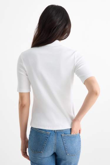 Donna - Polo - regular fit - a righe - bianco