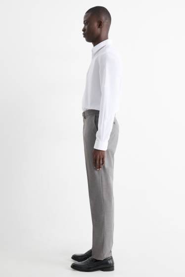 Herren - Hose - Regular Fit - Stretch - grau