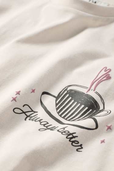 Donna - T-shirt - oversize - beige