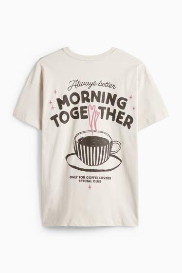 Donna - T-shirt - oversize - beige