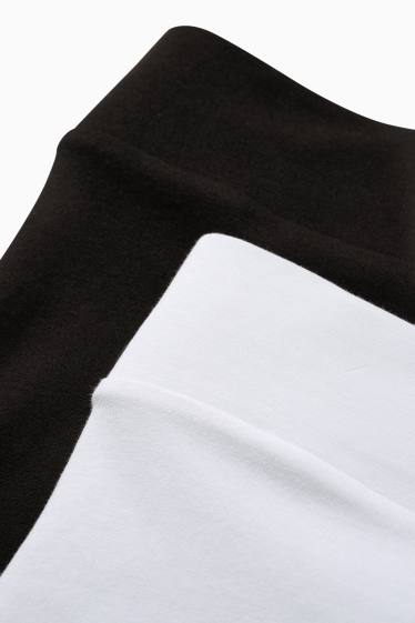 Women - Multipack of 2 - biker shorts - white / black