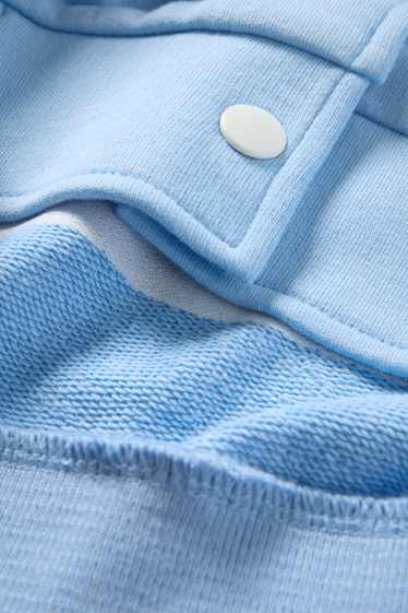 Bambine - Orsacchiotto - giacca stile college - azzurro