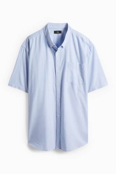 Heren - Overhemd - regular fit - button down - lichtblauw