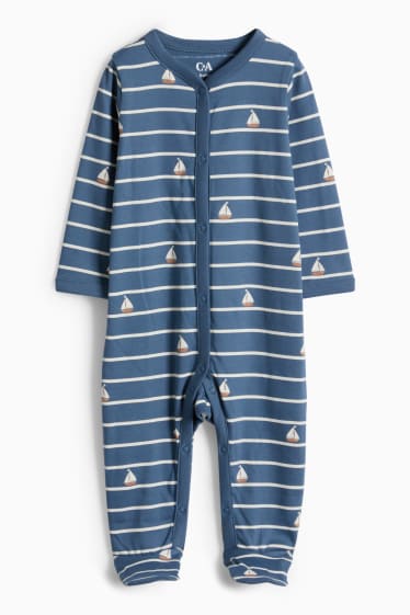 Nadó nena - Balena i veler - conjunt de regal - tres peces - blau fosc / blanc