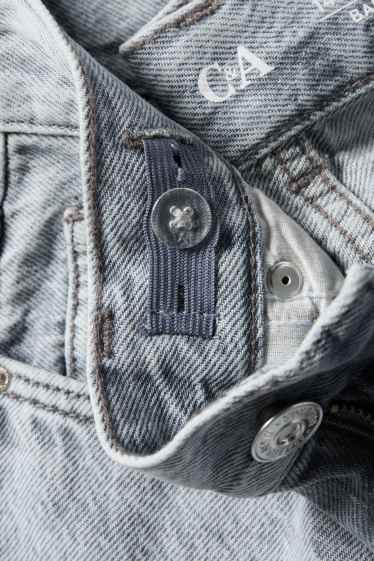 Copii - Fete - Barrel jeans - albastru deschis