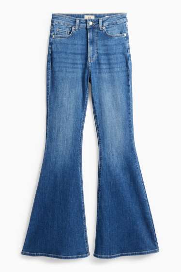 Donna - Jeans svasati - vita alta - blu