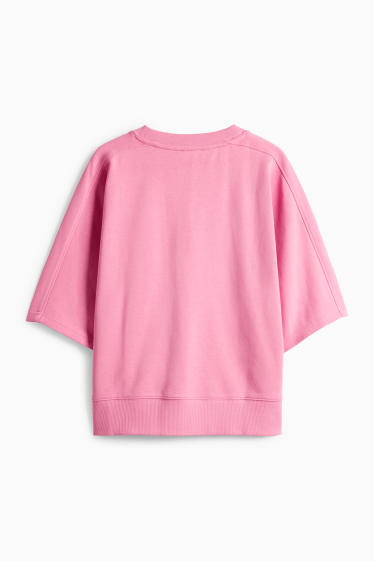 Femei - Bluză de molton - roz
