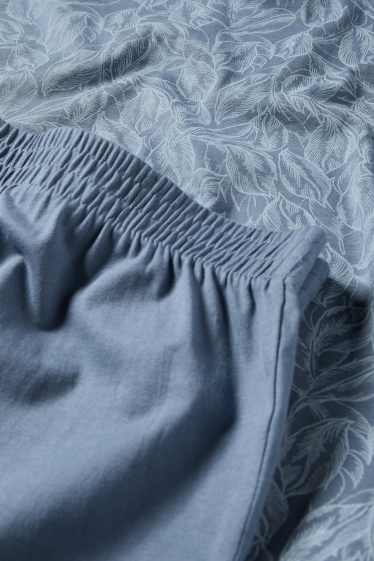 Herren - Shorty-Pyjama - blau