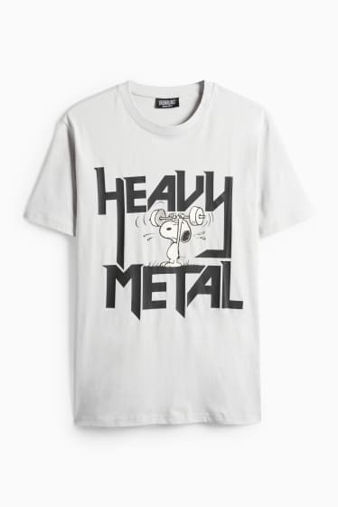 Pánské - Tričko - světle šedá