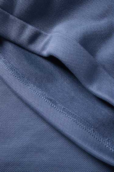 Hommes - Short en molleton - texturé - bleu