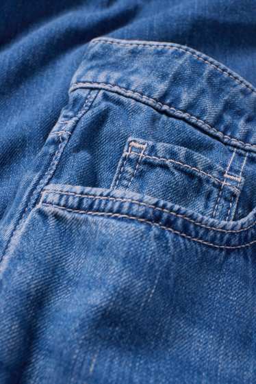 Damen - Wide Leg Jeans - Mid Waist - jeansblau