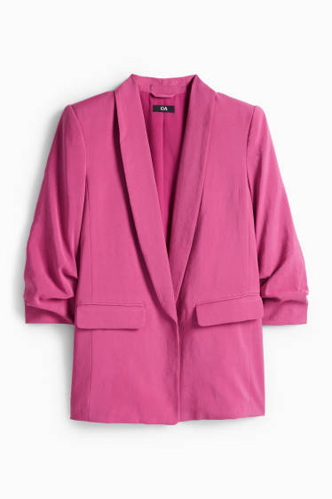 Dona - Blazer llarg - regular fit - fúcsia