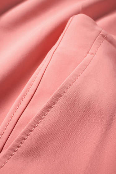 Dámské - Business kalhoty - high waist - regular fit - korálová