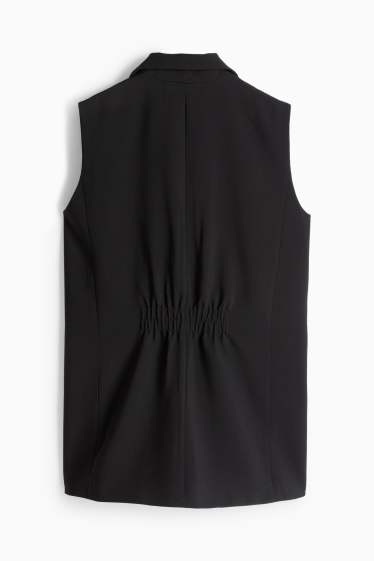 Women - Business waistcoat - relaxed fit - black