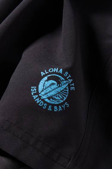 Enfants garçons - Planche de surf - short de bain - noir