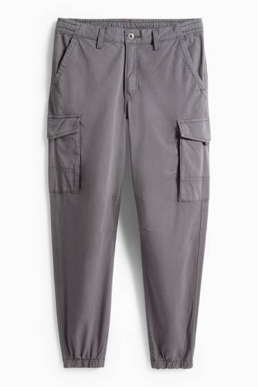 Uomo - Pantaloni cargo - relaxed fit - grigio scuro