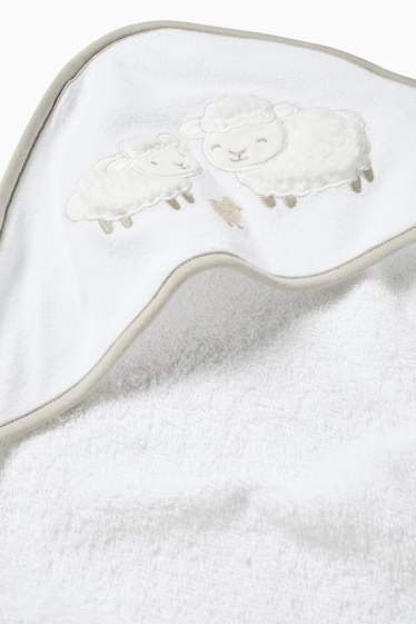Bébés garçons - Serviette de bain bébé - blanc