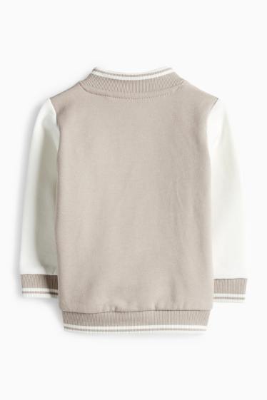 Bébés garçons - Teddy bear - veste campus bébé - beige