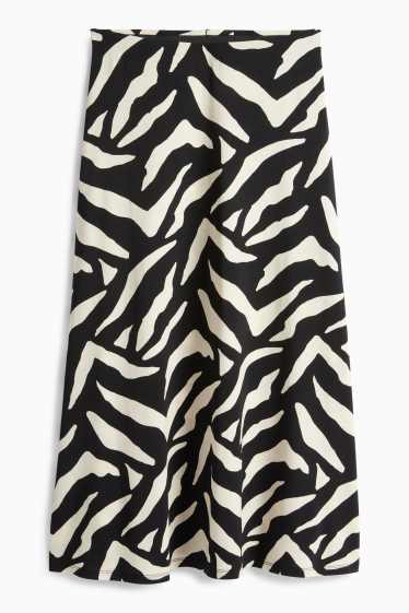 Donna - Gonna - fantasia - nero / beige