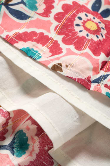 Enfants filles - Fleurs - robe - effet brillant - coloré