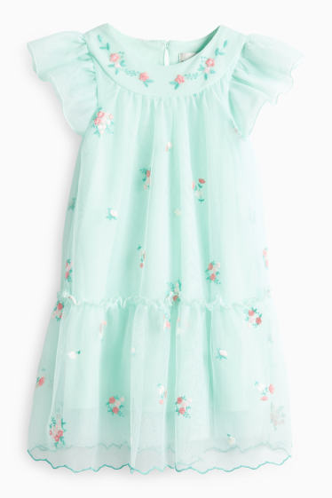 Enfants filles - Robe - vert clair