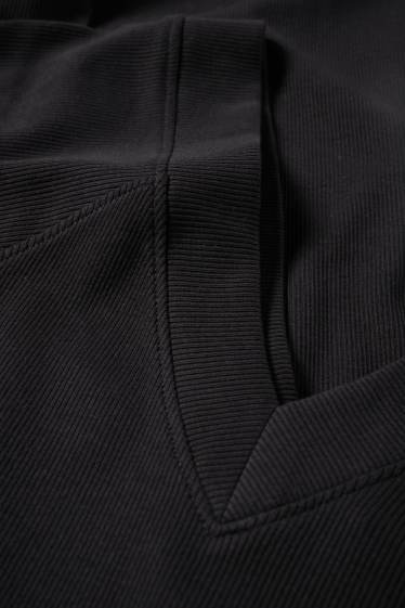 Dames - Bodycon-jurk - geribd - zwart