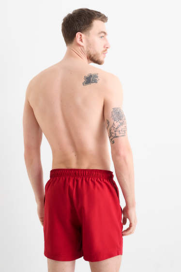 Herren - Badeshorts - rot