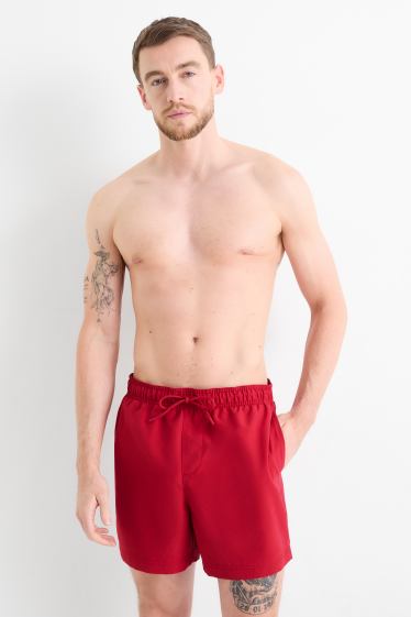 Herren - Badeshorts - rot