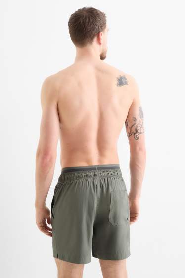 Herren - Badeshorts - 2-in-1-Look - grün