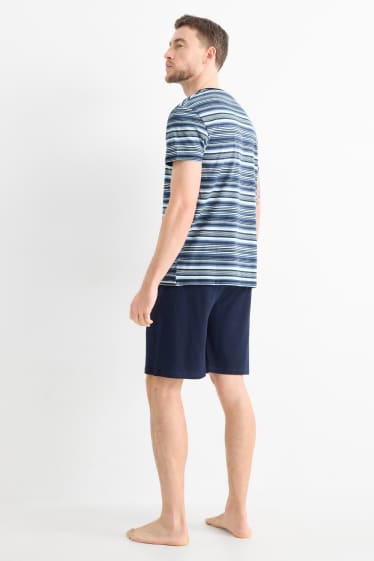 Herren - Shorty-Pyjama - dunkelblau