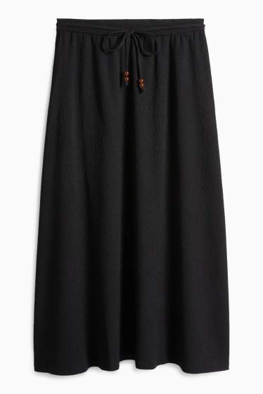 Damen - Rock - strukturiert - schwarz