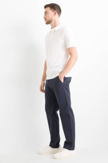 Herren - Chino mit Gürtel - dunkelblau