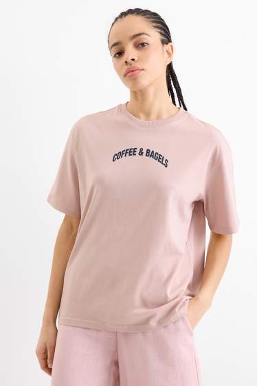 Dona - Samarreta de màniga curta - oversized - rosa