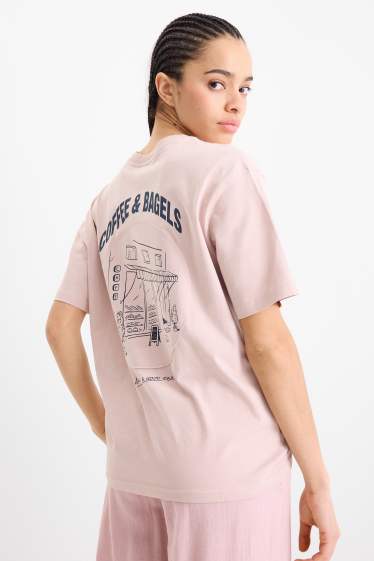 Dona - Samarreta de màniga curta - oversized - rosa