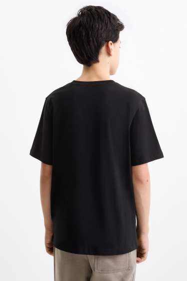 Kinder Jungen - Kurzarmshirt - schwarz