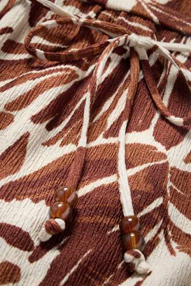 Femmes - Jupe - à motif - marron / beige