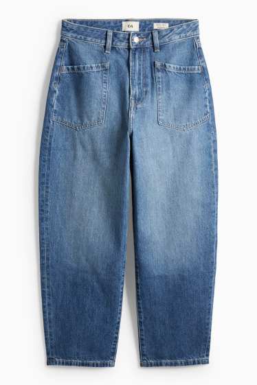 Dona - Barrel Jeans - high waist - blau