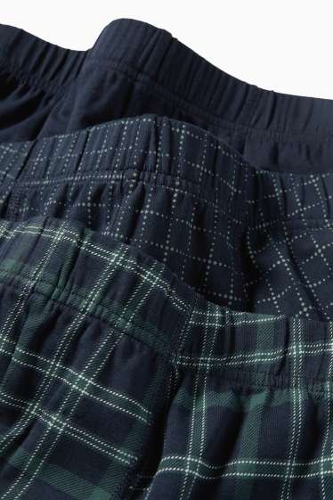 Hommes - Lot de 3 - boxers - bleu foncé