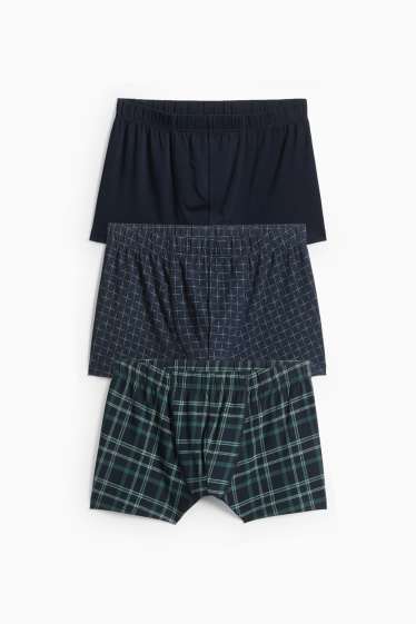 Hommes - Lot de 3 - boxers - bleu foncé