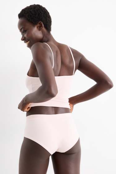 Dames - Set van 3 - hipster - grijs / roze