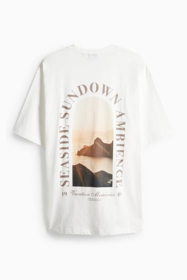 Unisex - Tričko - relaxed fit - krémově bílá