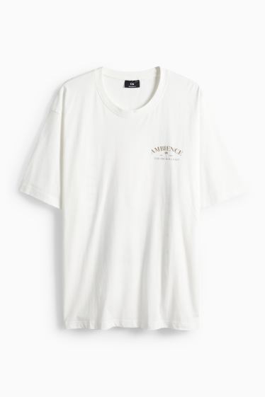 Unisex - Tričko - relaxed fit - krémově bílá