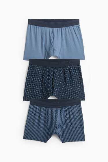 Herren - Multipack 3er - Trunks - dunkelblau