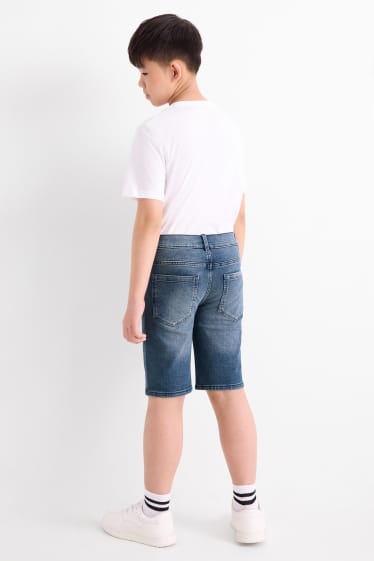 Children Boys - Multipack of 2 - denim Bermuda shorts - blue / black