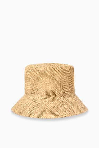 Women - Straw hat - beige