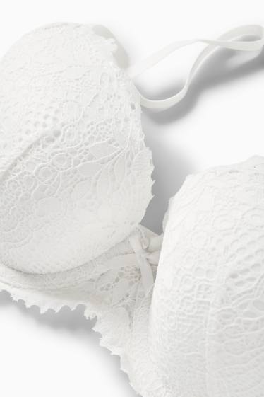 Women - Underwire bra - FULL COVERAGE - padded - white